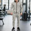 Set de trening pentru bărbați din 2 piese: Hanorac cu fermoar complet și pantaloni joggers - Costum casual pentru sală