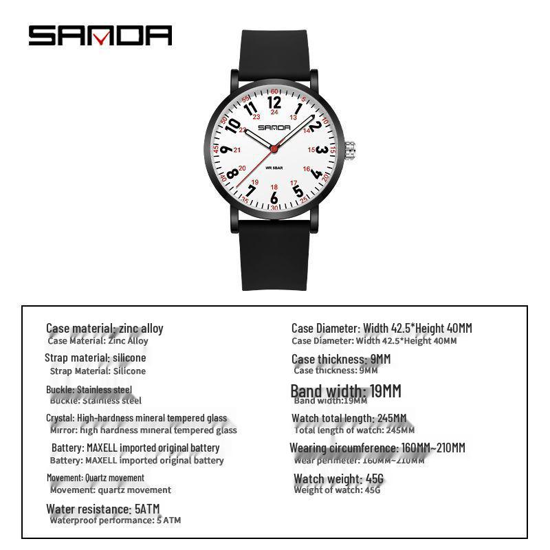 Sanda Women's Luminous Quartz Watch: Stylish, Trendy, and Bestselling Fashion Accessory