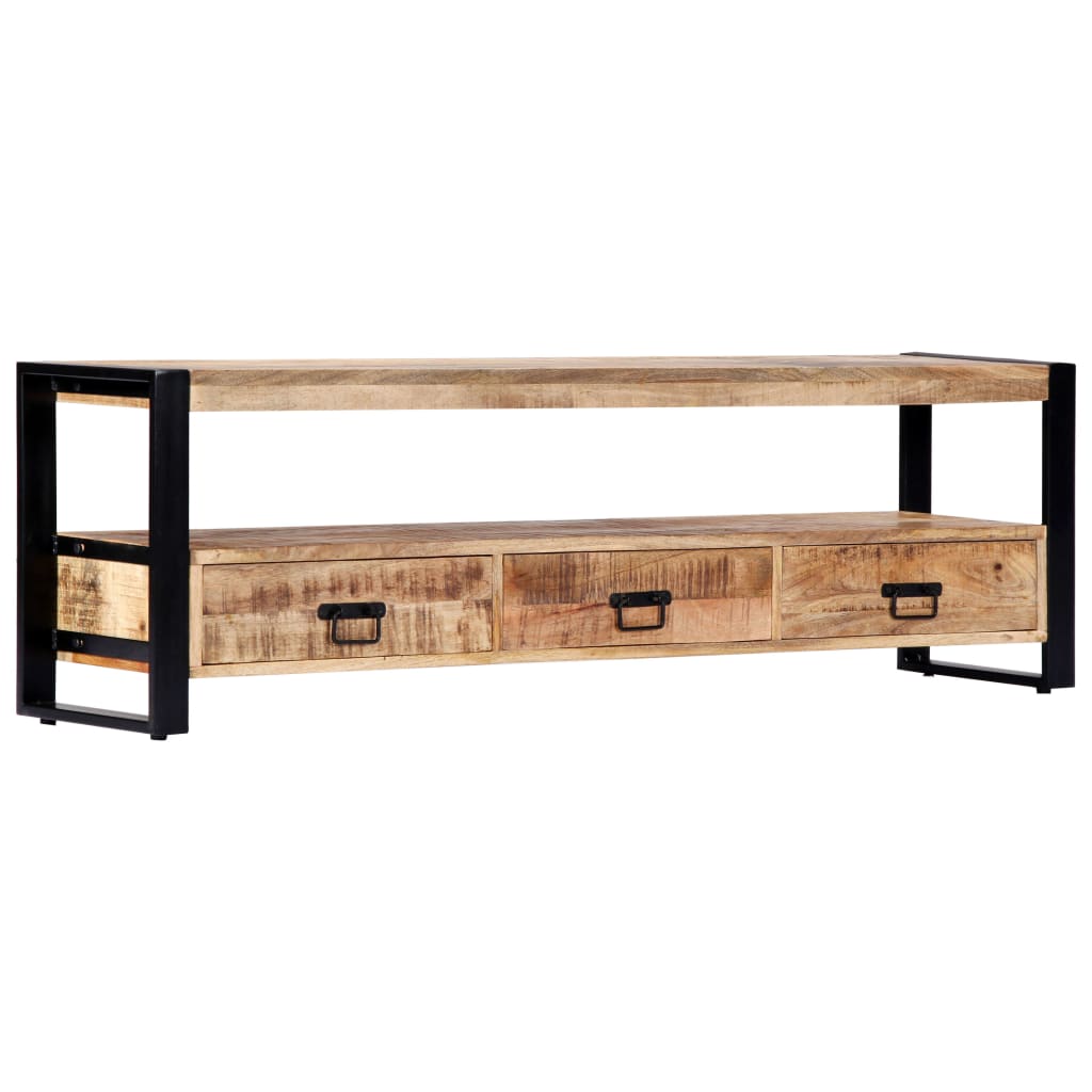 TV Stand 150 X 30 X 45 Cm Solid Mango Wood