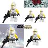 Star Wars Clone Trooper Mini Building Blocks Small Size Abs Plastic Toy Yellow Soldier 38pcs
