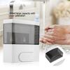 300ml Plastic Wall Mounted Soap Lotion Liquid Shampoo Dispenser for Home Hotel Restroom (Black)