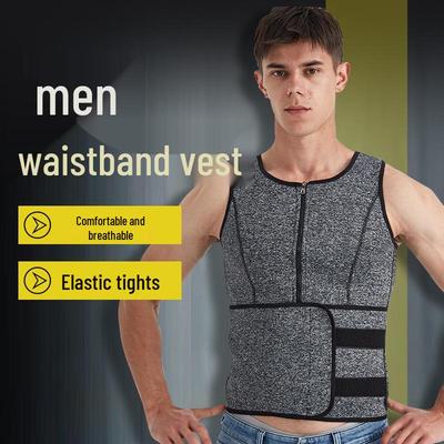 Cinturino in Neoprene da Uomo: Gilet Sportivo Modellante per il Corpo per Controllo Pancia e Fitness Inducente Sudore