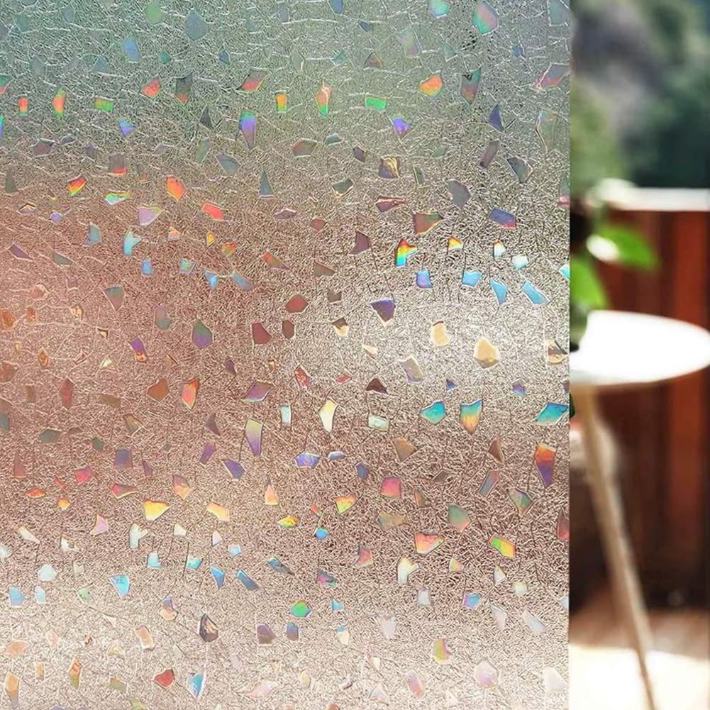1 Roll Of Pvc Glass Sticker Window Shading Film Translucent Removable For Household Bathroom