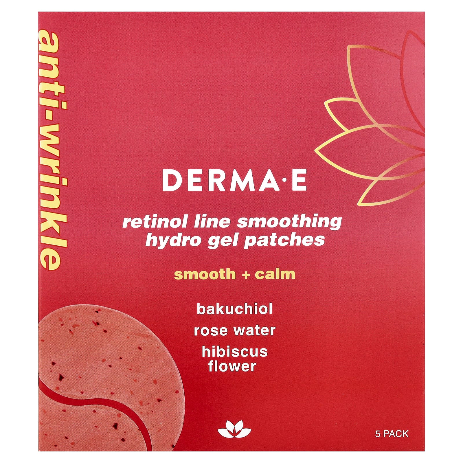 

Retinol Line Smoothing Hydro Gel Patches, All Skin Types, Pack of 5