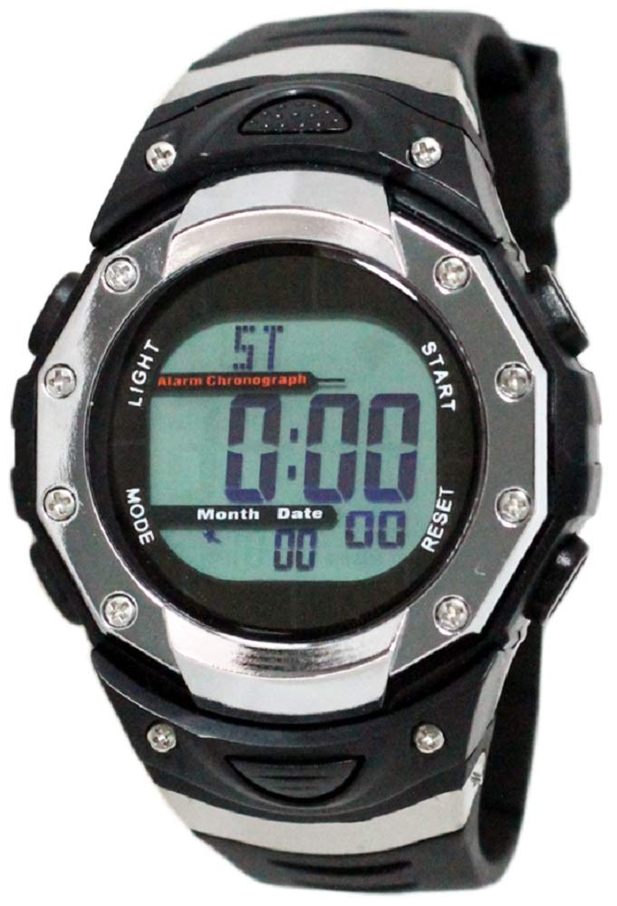 

[Clefa] Цифровой радиоуправляемый солнечный водонепроницаемый многофункциональный уретановый ремешок AZ-FDM7863-SV мужской черный