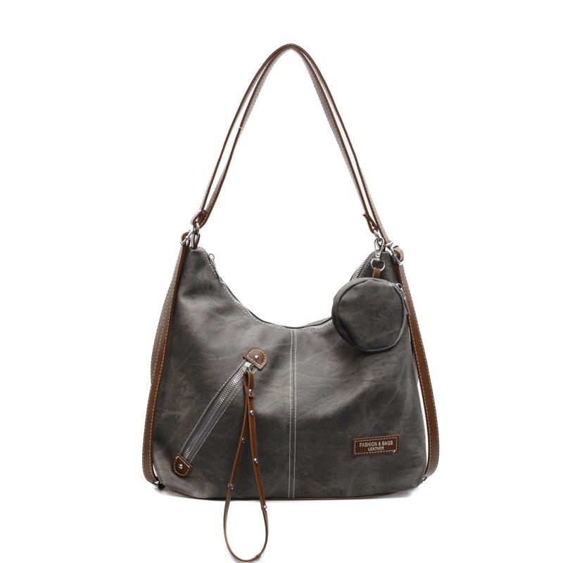 Niche women's bags new spring and summer fashion tote bags splicing commuter messenger bags large-capacity shoulder bags