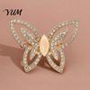 Romantic Butterfly Brooch Women Hollow Brooch, Golden Decorative Badge Clothing Accessory Pin, Sweater Cardigan Coat Dress Jewelry Accessories