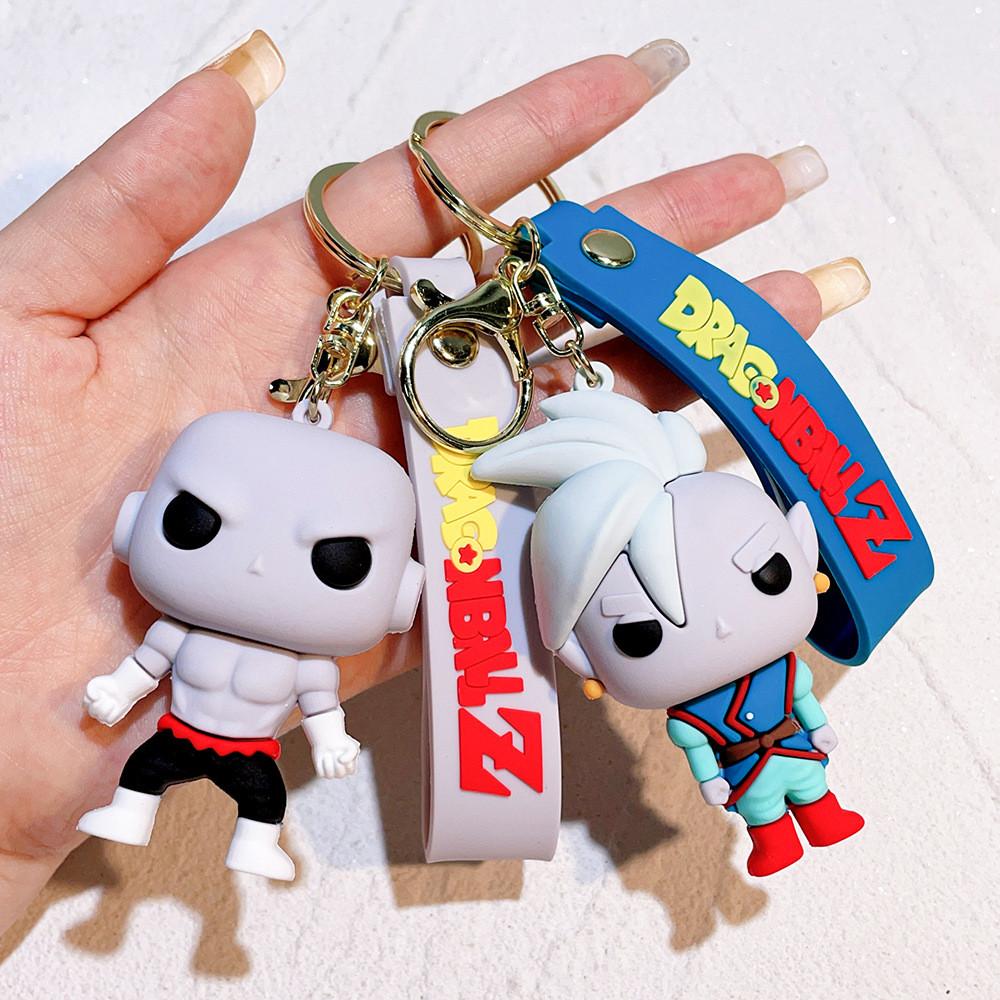 Entzückender 2024 Dragon Ball Son Goku Schlüsselanhänger Anime Weiches PVC Auto Schlüsselanhänger Geschenk