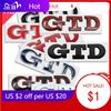 BPF1 New 1pcs 3D GTD metal Car logo letter sticker emblem tail door trunk sticker for Volkswagen VW Passat B5 B7 Polo Tiguan Gol