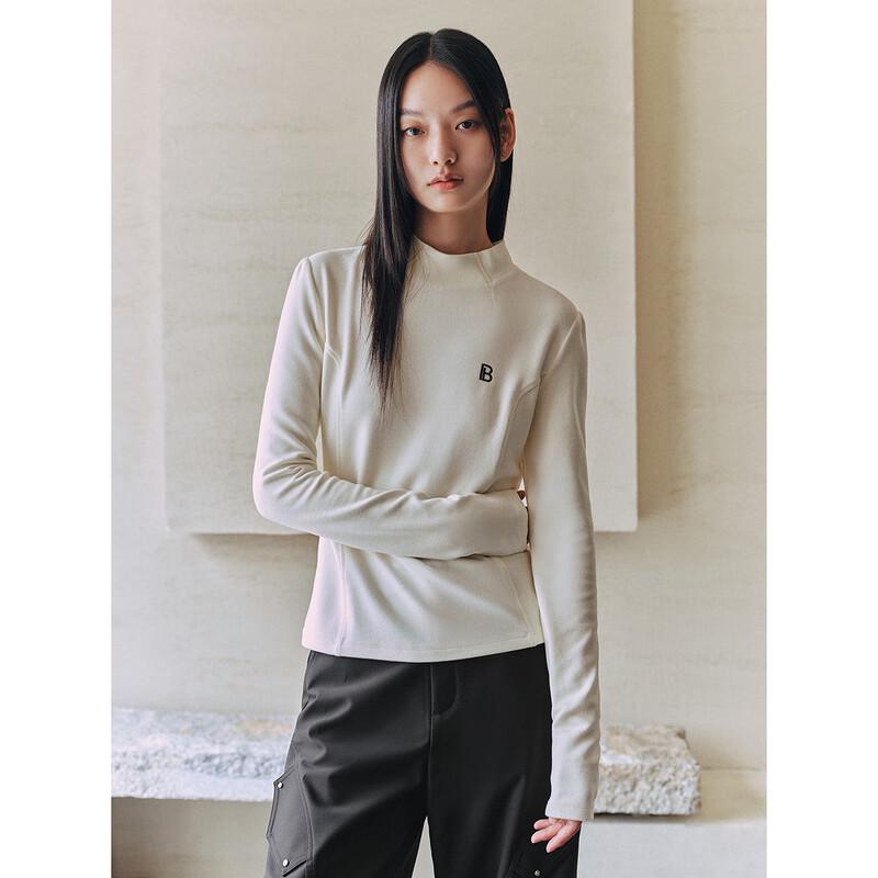 PEACEBIRD Women's Brushed Thermal Slim-Fit Knit Top