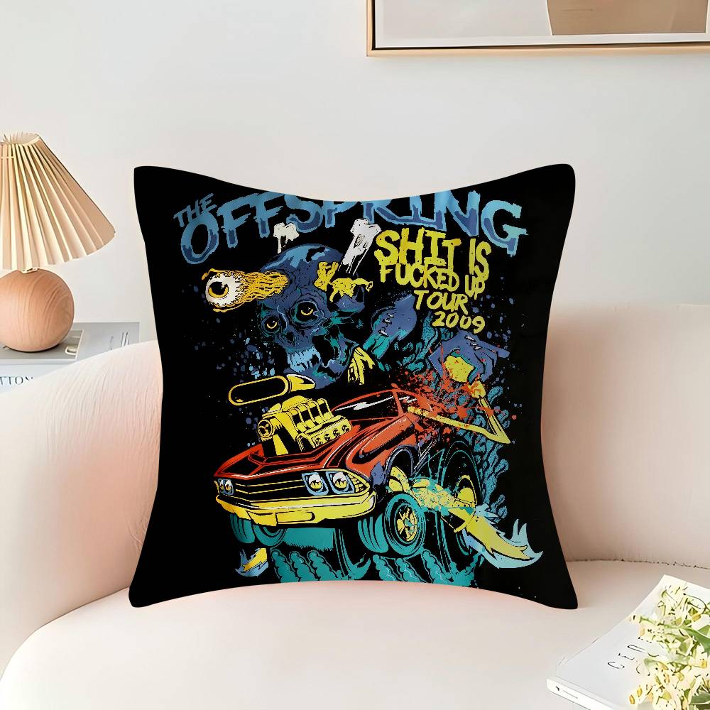Punkrock The Offspring Kuddfodral För Sovrum Och Vardagsrum Soffa Dekorativt Kuddfodral