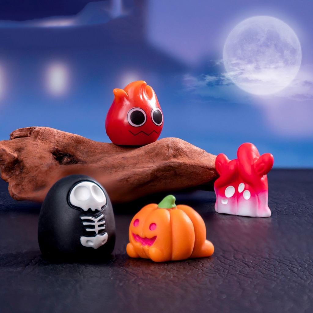 Festival Miniature Pumpkin Ghostly Bat Elf Statue Resins Figurines Statue Halloween Desktop Decoration for Party Display