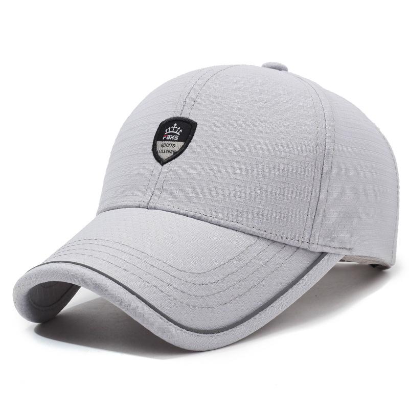 

Кепка для мужчин среднего возраста, летняя дышащая бейсбольная кепка, сетка для защиты от солнца светло-серый