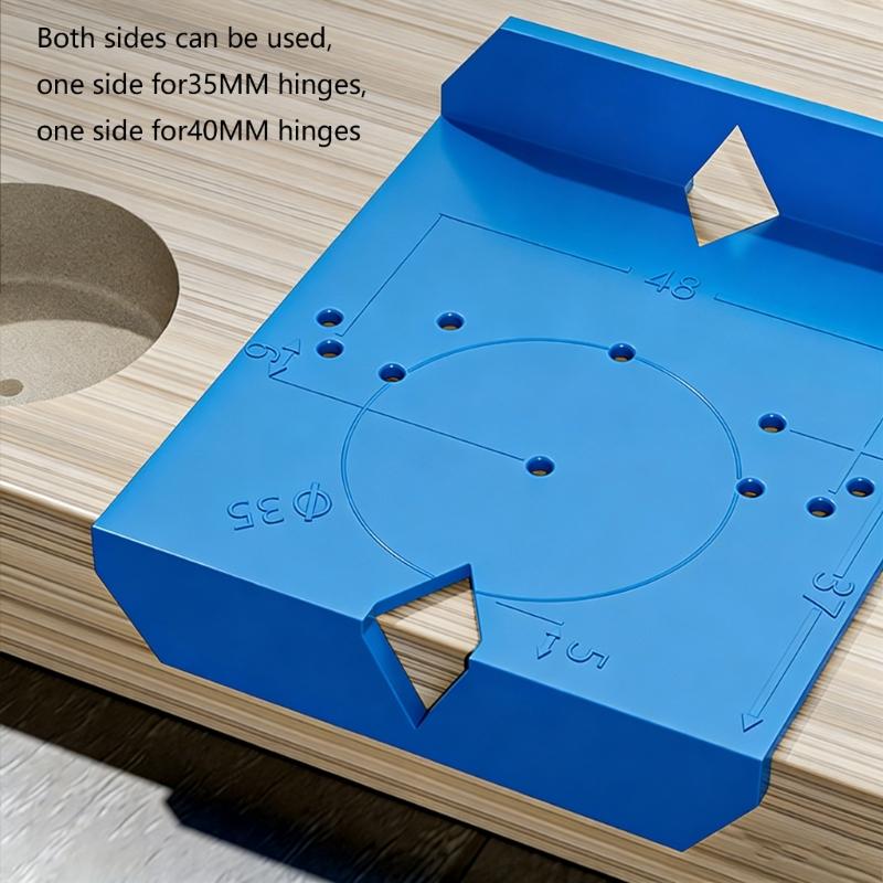 Concealed Hinge Jig Hole Drilling Guide Locator Plastic Hinge Boring Template For Cabinet Door 35mm Application