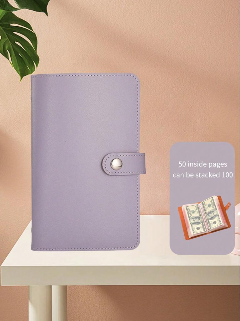 100pcs Envelopes Value Challenge Refillable Binder Money Saving Binder, Multi-Functional Loose-Leaf Storage Pouch, Portable Organizer,School Supplies