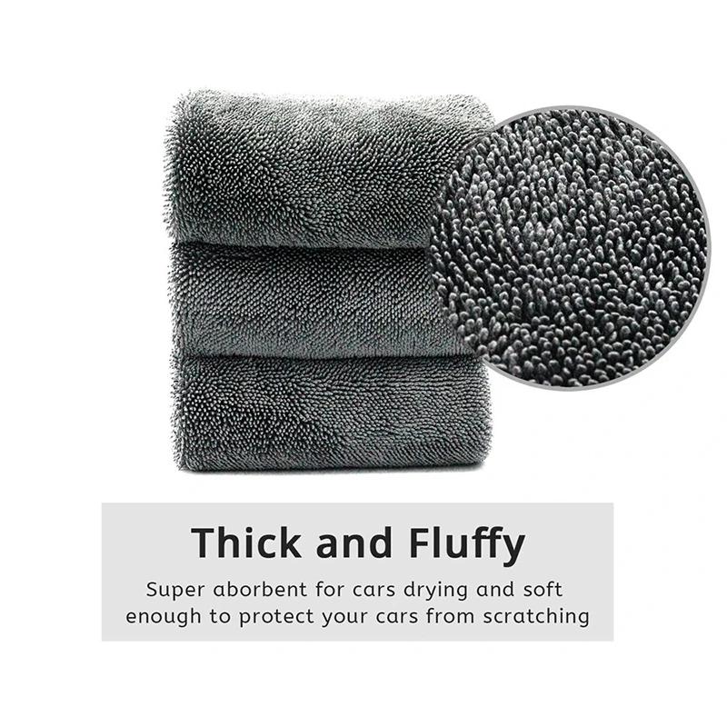 Car Wash Towels 600GSM Premium Car Care Wash Towel Ultra-Absorbent Drying Cloth Microfiber Car Cleaning Towel for Detailing Care