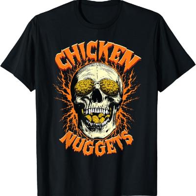 Chicken Nuggets Hardcore Music Rock Lover Bootleg Aesthetic T-Shirt