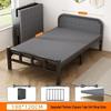 Outdoor Folding Wrought Iron Bed: Portable Single Bed for Home, Office, or Camping