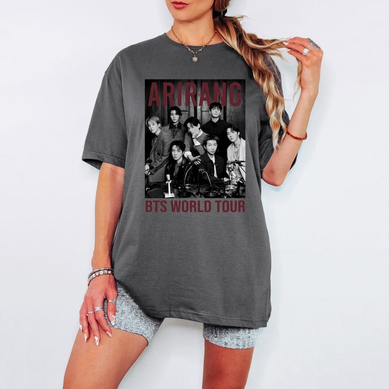Bangtan World Tour 2026 Shirt - Comeback Tee Summer Fashion Trendy Tee Men Women Vintage Top Hip Hop Streetwear Oversized Tshirt