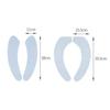 2PCS Washable Toilet Seat Cover Pad Static Adhesive Polyester Toilet Seat Sticker Soft Reusable Bathroom Closestool Warmer Mat