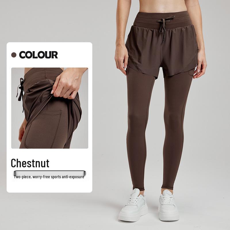 High-Waist Hip-Lifting Yoga Leggings for Women - Anti-Embarrassment, Autumn/Winter Fitness Outerwear Small