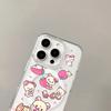 Japanese Cartoon Strawberry R-Rilakkuma Wireless Charging  Case for iPhone 17 Air 16 15 14 13 12 11 Pro Max Acrylic Hard Cover