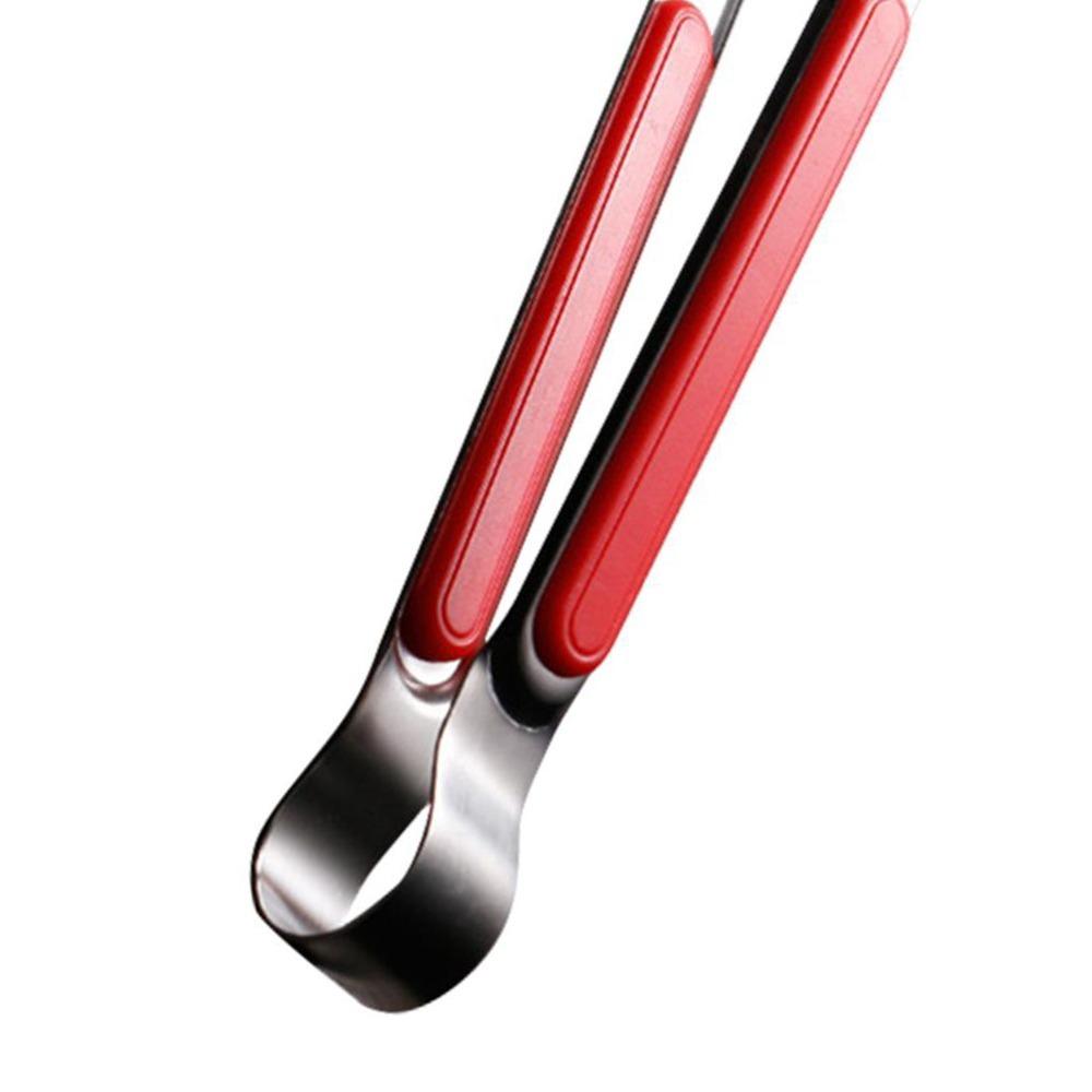 Long Tong BBQ Tongs Serrated Tips Serving Tongs Comfortable Kitchen Tongs Buffet Serving