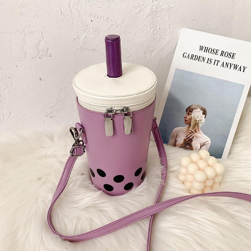 Pungă de ceai cu lapte cu personalitate la modă Fată drăguță, găleată mică, genți pentru ruj pentru telefon, noua versiune casual coreeană, pachet pop