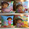 Fashion DDora the Explorerer Cushion Cover Soft Washable Pillow Case Multi-Scene for Couch Bed Travel Office Use