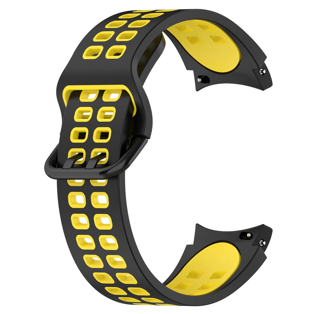 Two-color Silicone Strap for Samsung Galaxy Watch 7/6/Classic/5/4 44mm 40mm 47mm 43mm/5 Pro 45mm Bracelet Watchband Accessories