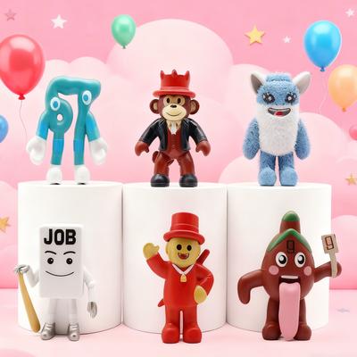 6-8 stuks/set Steal A Brainrot Spel Figuur Speelgoed Nee. 9 Nee. 67 Model Speelgoed PVC Bureau Decoratie Collectie Kind Kerstcadeau