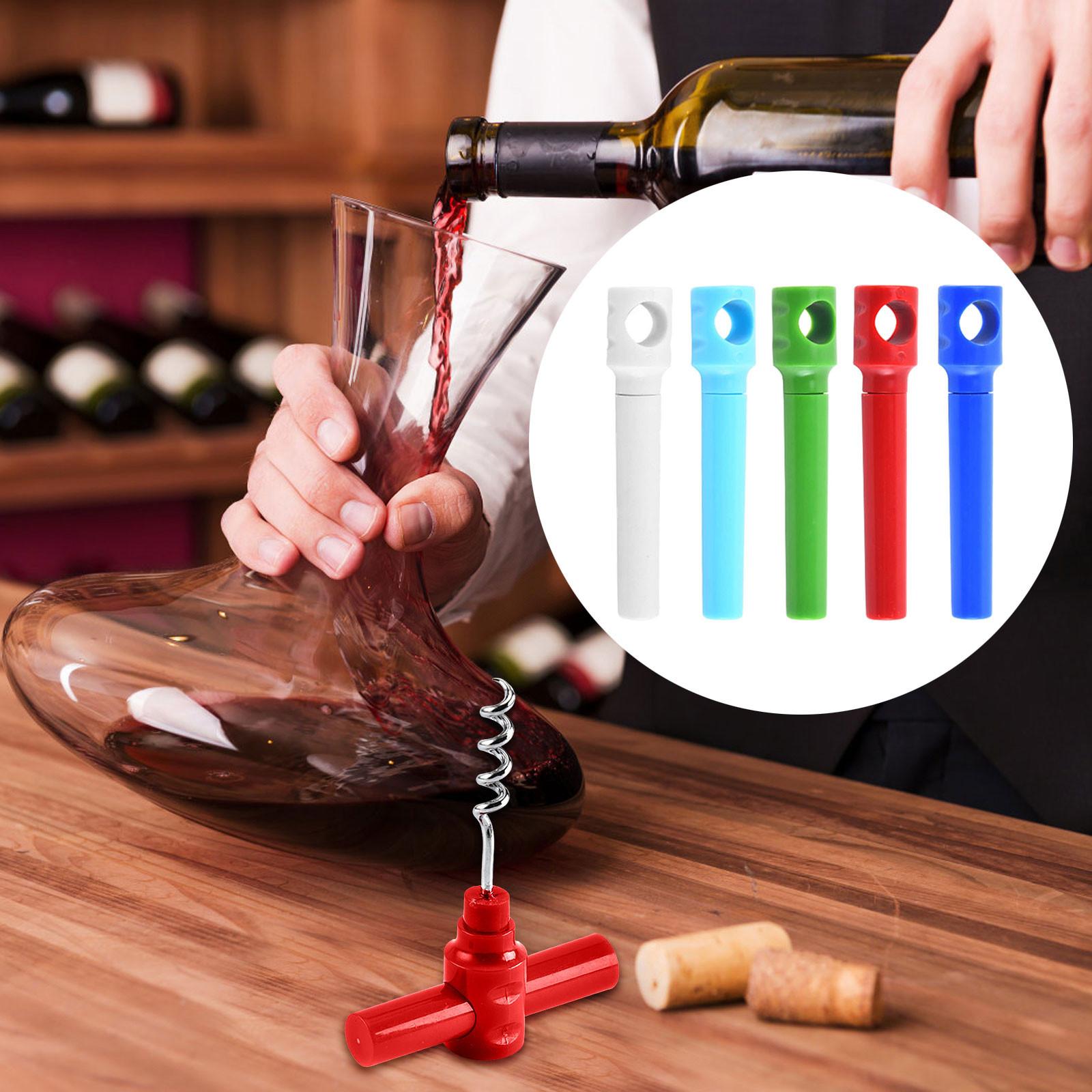 Pocket Corkscrew Bar Kitchen Wine Opener Wine Bottle Corkscrew Opener Holder Corkscrew Cool Wine Cork Opener 1pc розовый