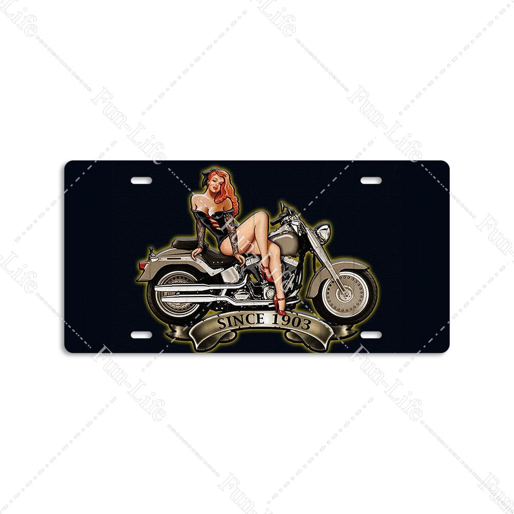 Beauty Vintage Metal Poster Airplane Retro Tinplate Compact Car Tin Signs Board Home Pub Bar Cafe Garage Wall Decor 15x30 cm