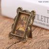 1Pc Miniature Retro Picture Frame Photo 1:12 Dollhouse Accessory Toy