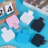 Eu Plug Adapte 4 In 1 Wall Outlet Extension Eu Electrical Socket 180 Degree Plug Adapter Travel Aadapter Portable Power Converte