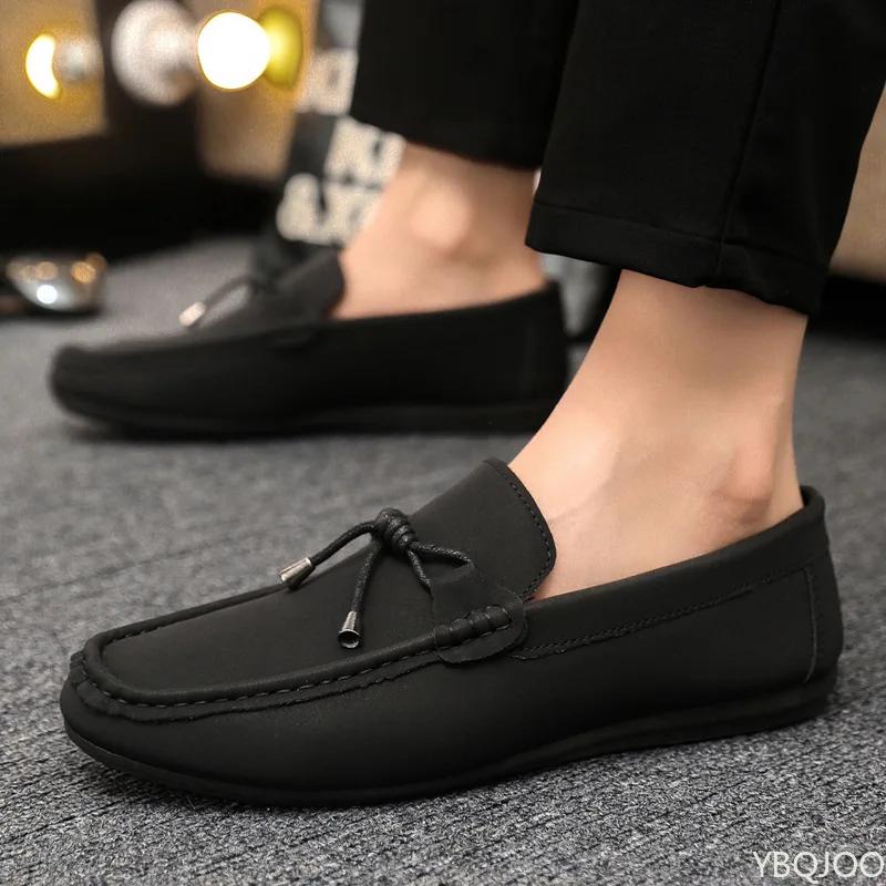 Fashion Men's Summer casual Shoes Trendy Comfortable Bean bean Shoes Casual breathable loafers Lightweight Male flats Zapatos Homme