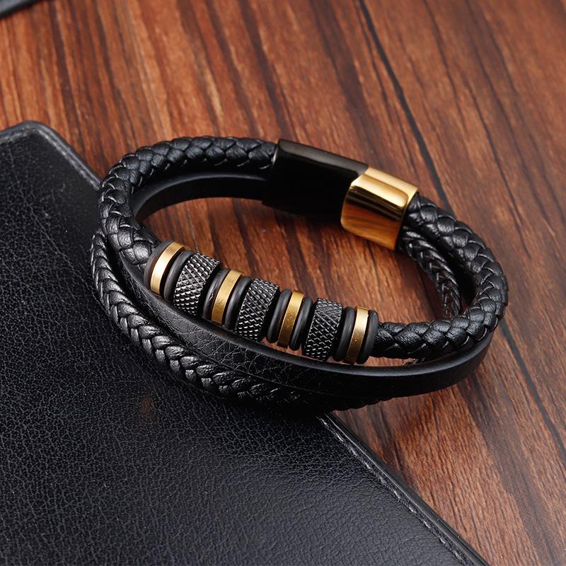Bracciali Per Coppie A Distanza Con Incisione His Queen/Her King | 2 Pezzi Acciaio E PU