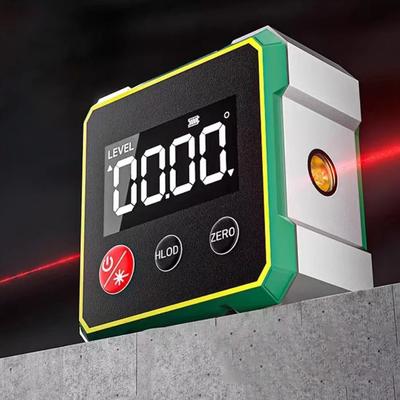 Multifunktionaler Laser-Neigungsmesser Wiederaufladbares LCD-Display Digitaler Neigungsmesser Hohe Genauigkeit Magnetischer Digitaler Winkelmesser
