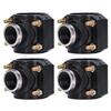 4 Sets Water Drain Saddle Plastic Pipe Additional Quick Connector Tee Kit G1 Female Thread