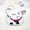 MORIPiLO Tissue Case Tit Daifuku Tissue Plush Toy Goods Cute White 9x13x1cm Character Makura no Morishita - Long-tailed (Shimae Pouch) - - - - -