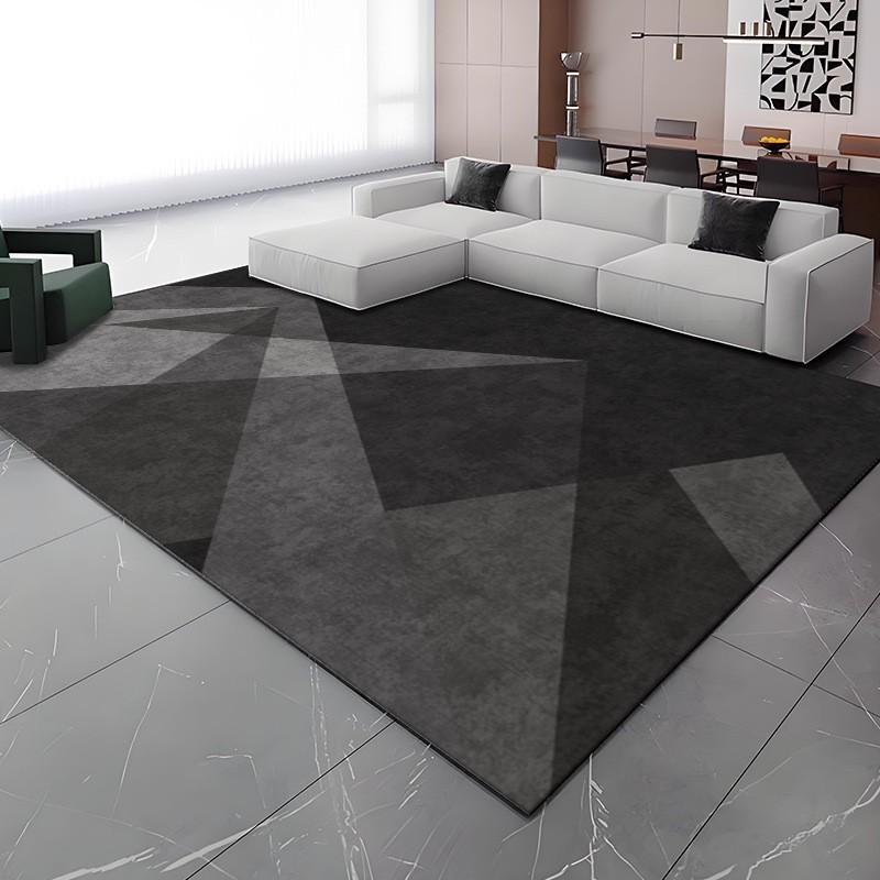 Modern Simple Style Large Living Room Rug Geometric Pattern Antiskid Office Decor Carpet Soft Easy Cleaning Coffee Tables Mat