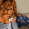 Autumn and Winter Lazy Wind Bear Sweater Women's Loose Pullover Jacket