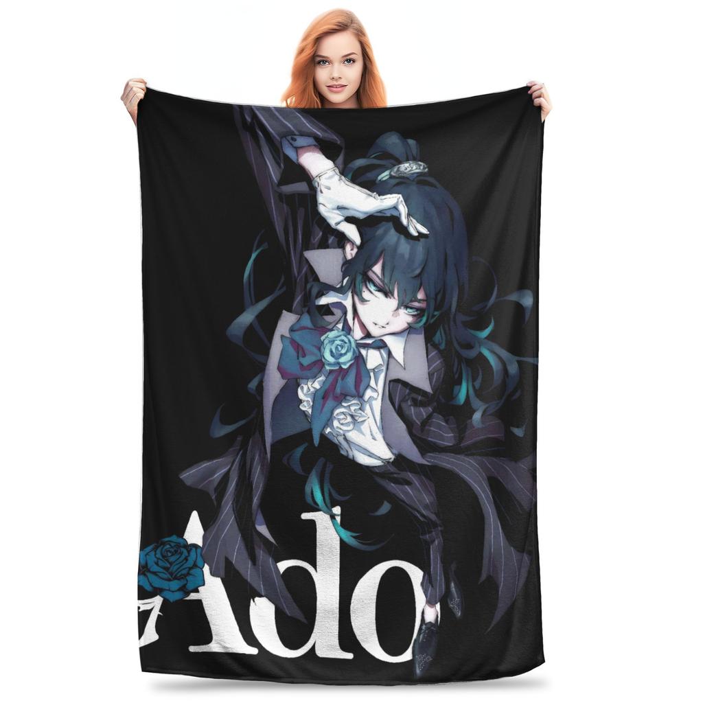 Ado WORLD TOUR Hibana Blanket Winter Soft Durable Throw Blanket for Boy Girl Couch Bed Graphic Bedspread Sofa Bed Cover