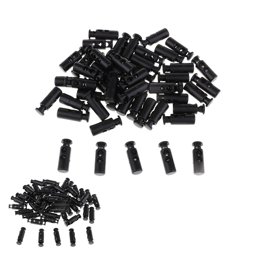 50pcs Plastic Double Hole Toggle Spring - XS038