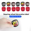 1pcs 3D 44mm Acrylic Steer Wheel Emblem Sticker Car Steering Wheel Sticker Car Interior Emblem Car Accessories For FIAT Abarth