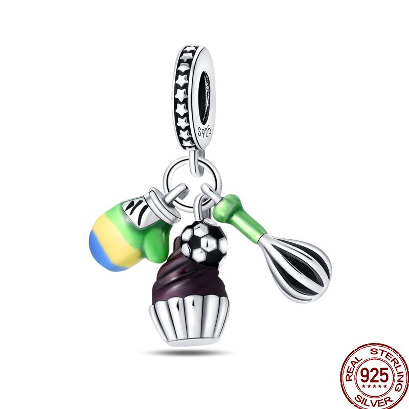 Copper Gourmet Sweets Ice Cream Soda Collection For Pan Original Bracelet Diy Jewelry Gift Birthday Anniversary