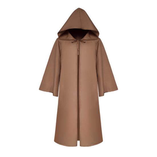 Erwachsene Kinder Volltonfarbe Kapuzen Hexe Vampir Umhang Halloween Maskerade Umhang