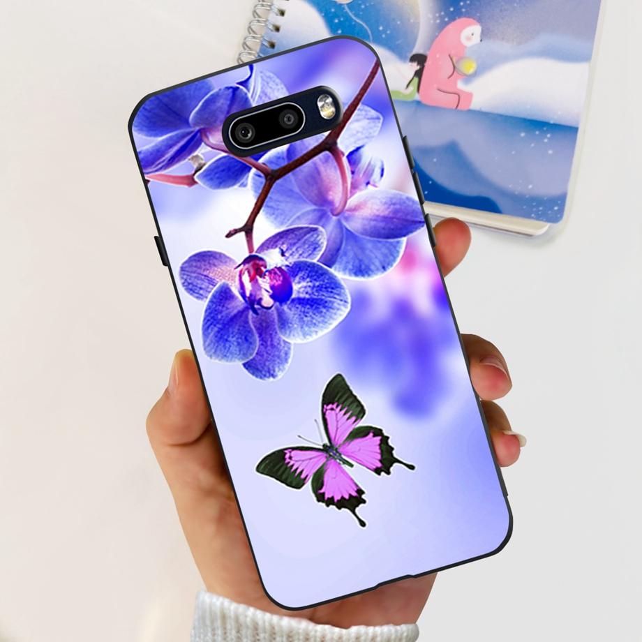 For LG G8X ThinQ Case Camera Protection Soft Clear Back Cover For LG V50S Thinq LGV50 ThinQ Phone Bumper Marble Skull Pattern