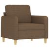 Armchair Brown 60 Cm Fabric
