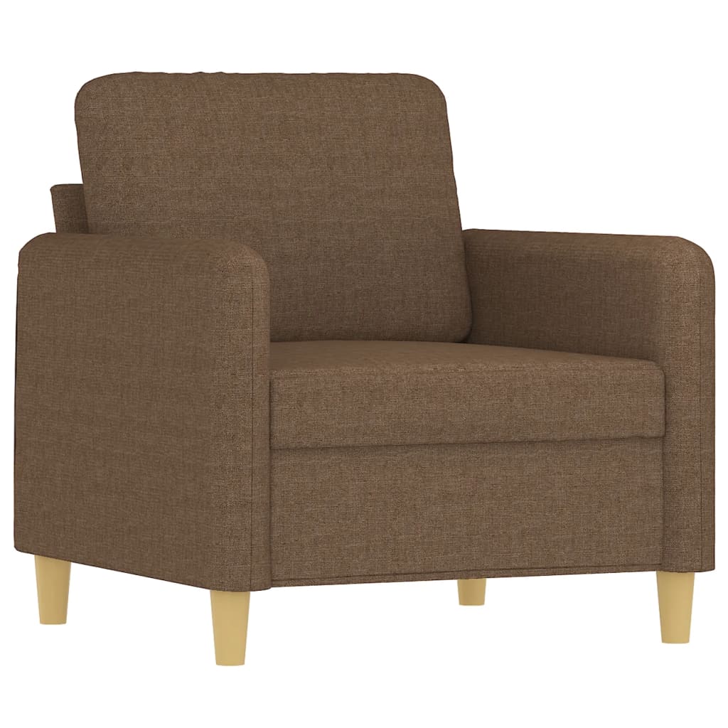 Armchair Brown 60 Cm Fabric